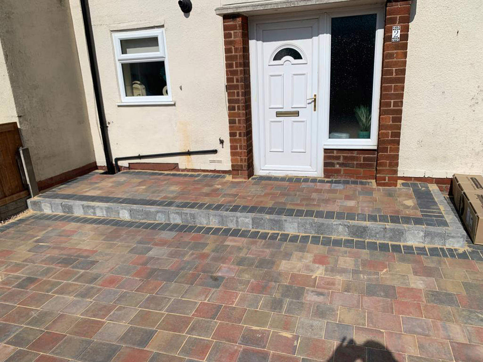All Pave driveway finish with clean paving lines